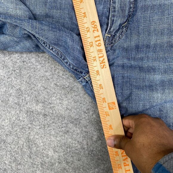 Levi 569 Jeans Men's 34x32 Blue Straight Leg Light Wash Classic Denim Baggy - Picture 7 of 10